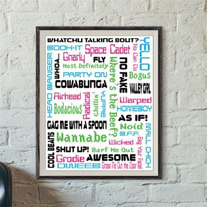 80s Print Catch Phrases Instant Download 80s Decor 80s Etsy