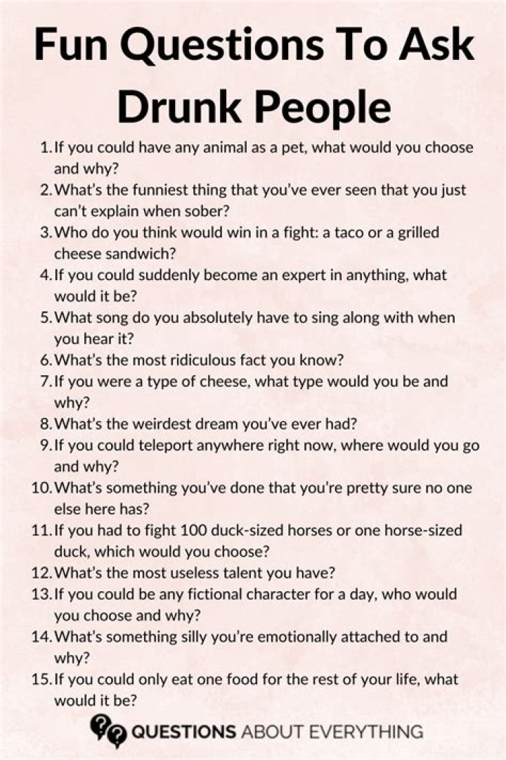 99 Questions to Ask Drunk Friends for Some Wild Stories
