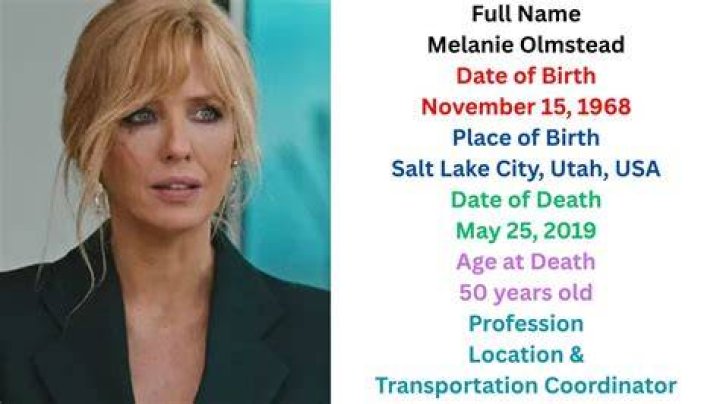 actress obituary melanie olmstead yellowstone character