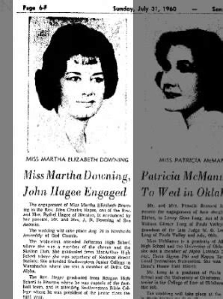 John Hagee’s ExWife Martha Downing Age, Biography + Net Worth