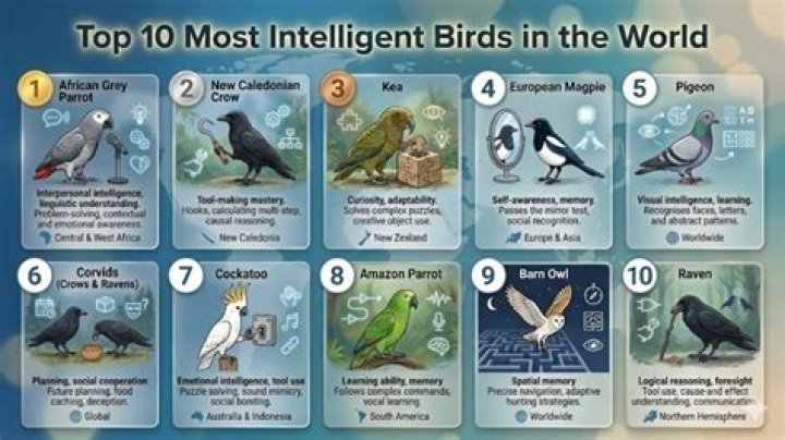 Most Intelligent Birds TOP 10 Smartest Bird Species in the World