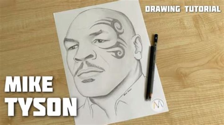 My drawing of Mike Tyson, drawn in charcoal and graphite, 19”x24”, 2021
