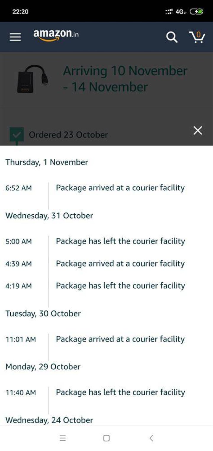 My package keeps leaving and arrived at the same facility near JFK