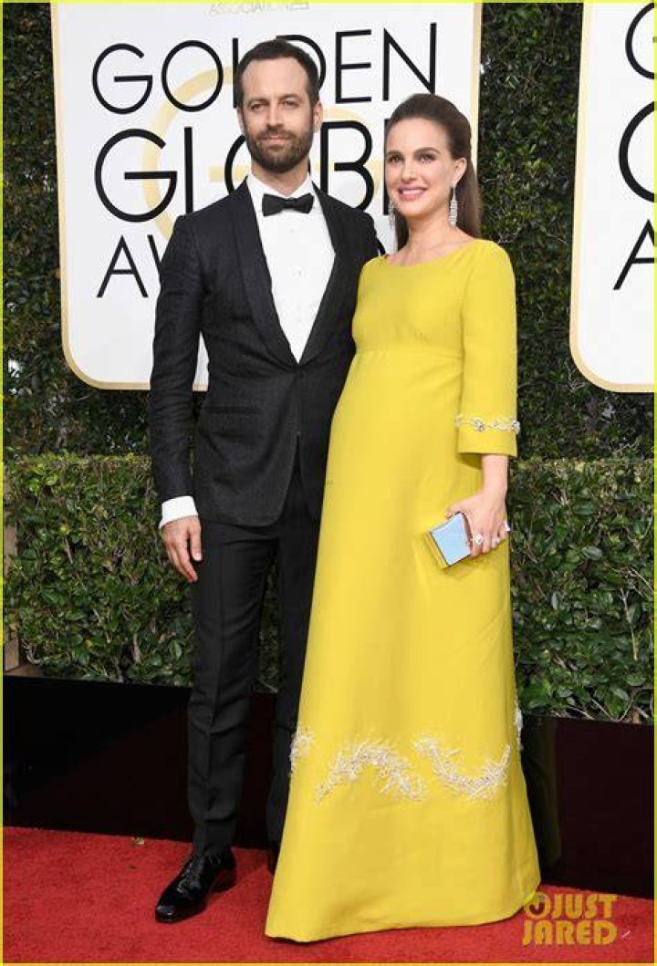 Pregnant Natalie Portman Brings Husband Benjamin Millepied to Golden