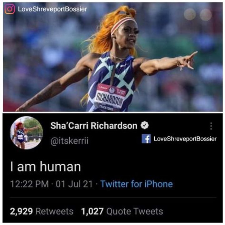 Sha’Carri Richardson Could Miss the Olympics After Testing Positive for
