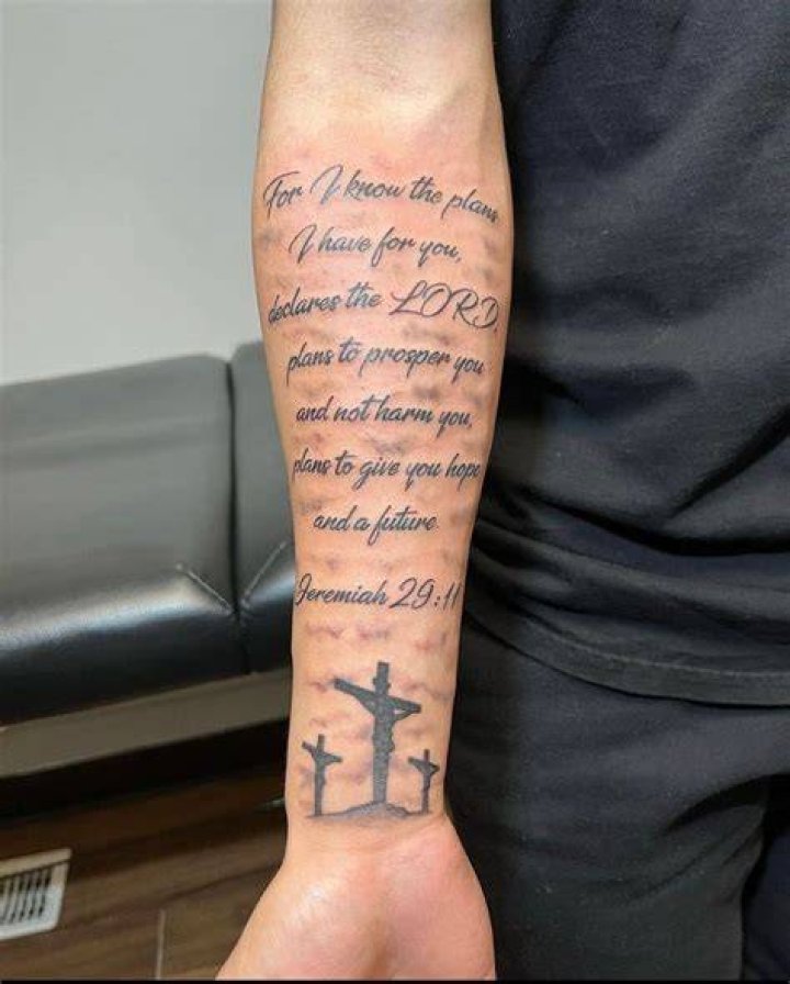 Unveiling Men's Bible Verse Tattoos: Discoveries & Insights