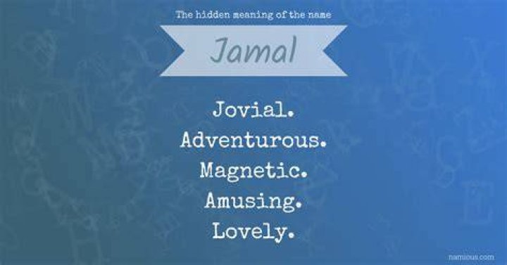 Unveiling The Essence: The Jamal Meaning Name