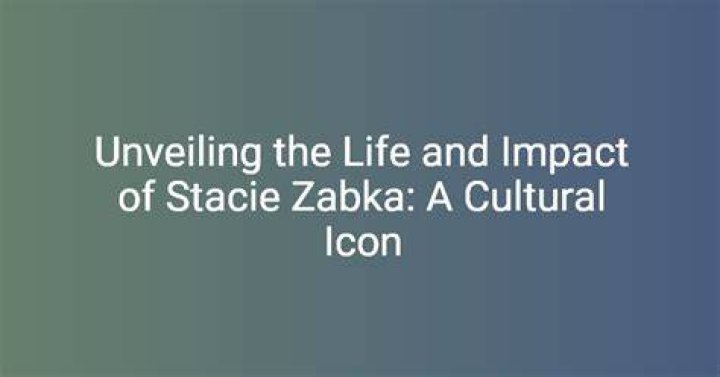 Unveiling The World Of Stacie Zabka: Discoveries And Insights Await